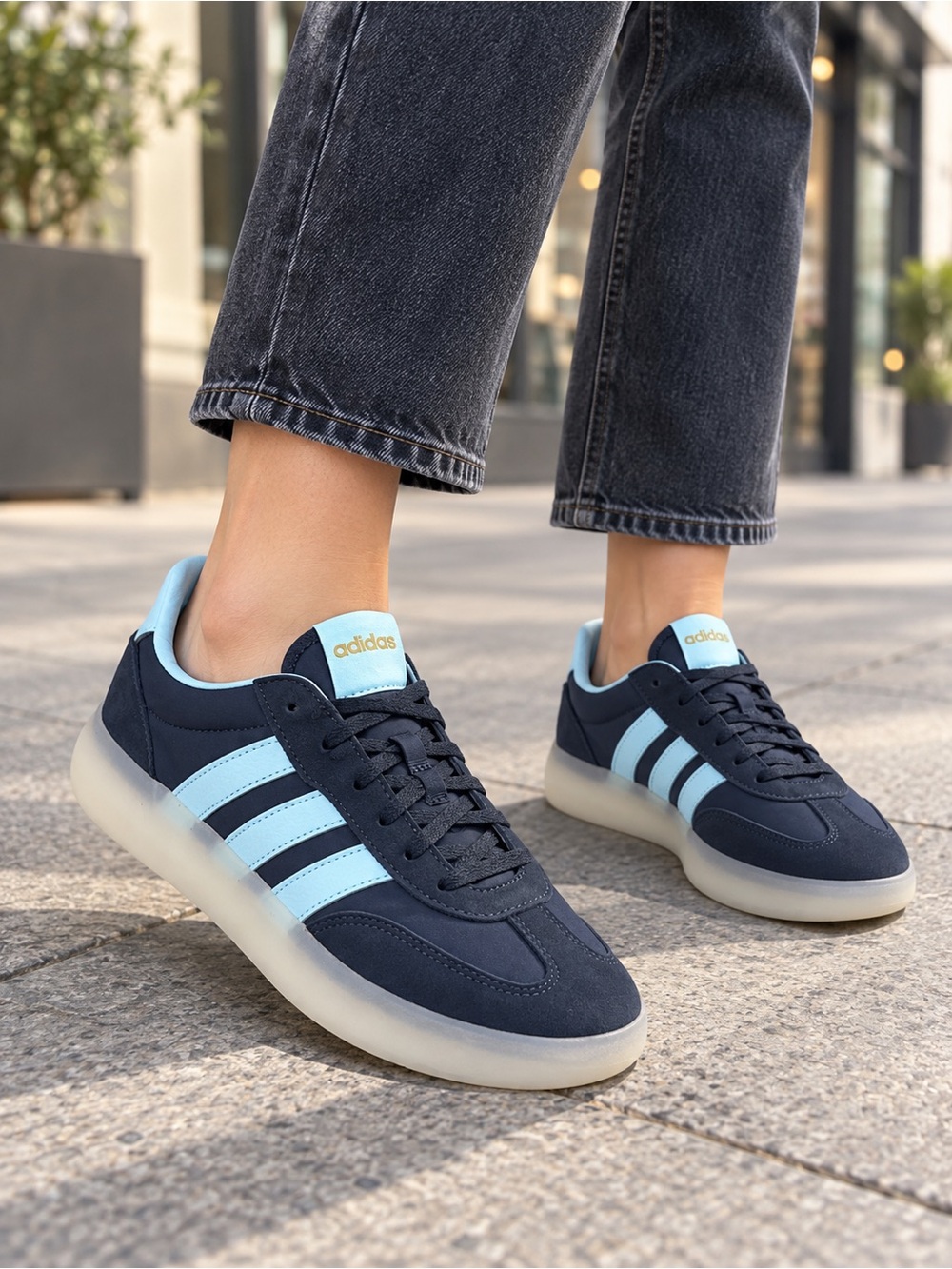 Adidas Barreda Decode J Argentina Navy Blue Sneakers 6.5 youth or 8 women